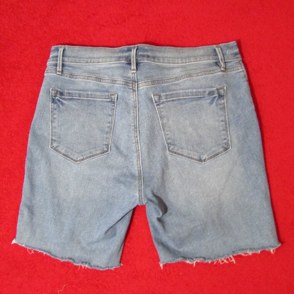 Ann Taylor Cut Off Jean Shorts Stretch Medium Blue - Picture 7 of 10